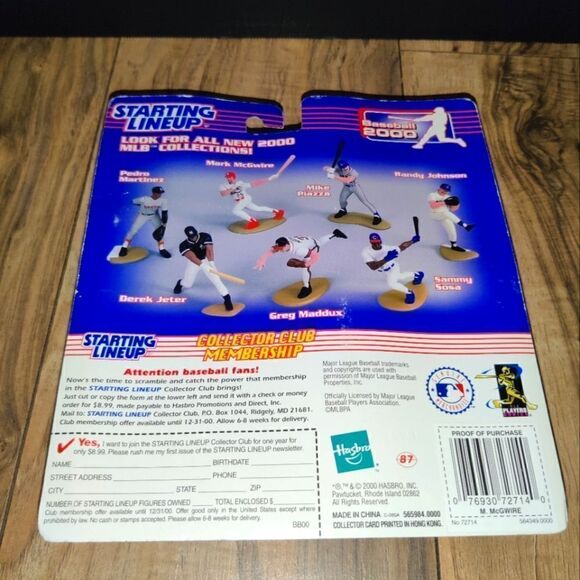 Starting Lineup 2000 MARK MCGWIRE Baseball Figure & Card St. Louis Cardinals - Picture 7 of 9